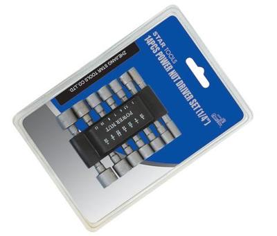 14 PCS Power Nut Driver Set (1/4")