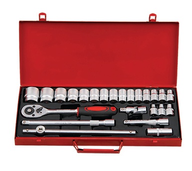 25 PCS Socket Set (1/2")