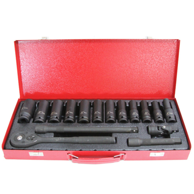 1/2" DR 17pcs air impact sockets